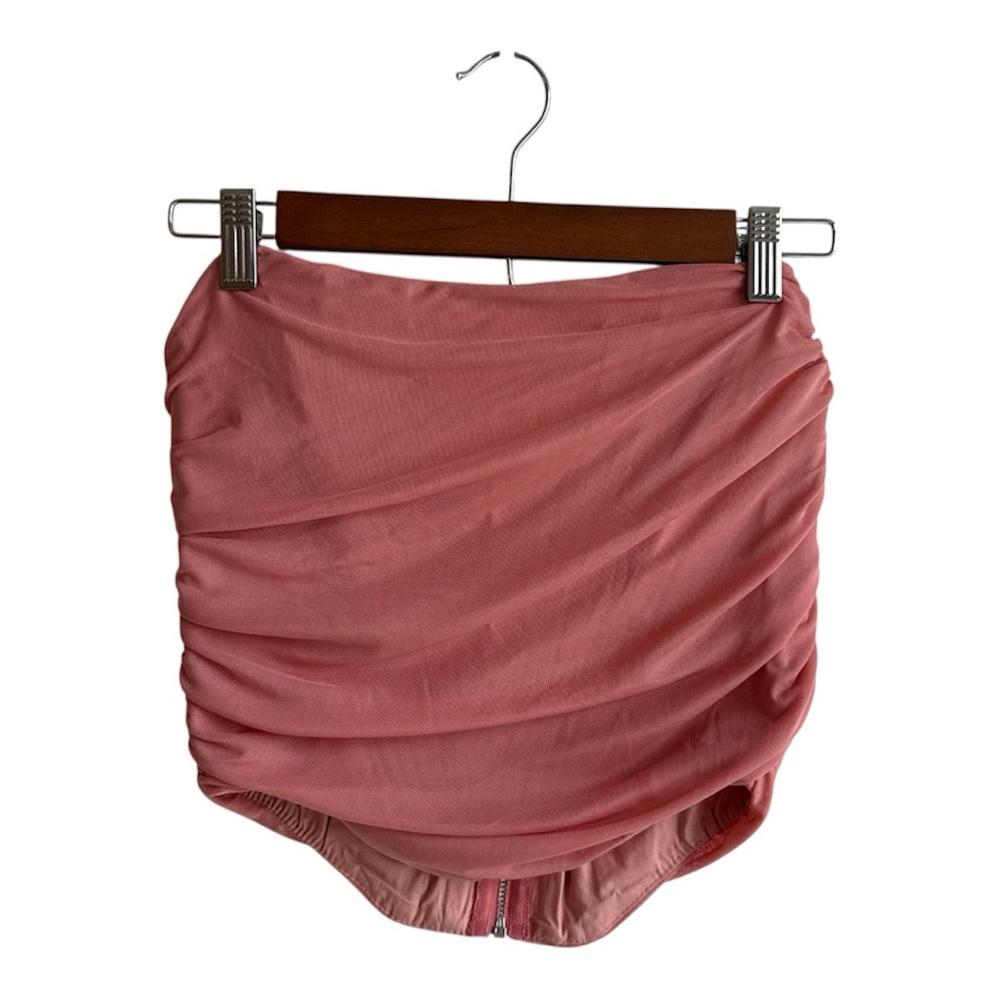 Coral Ruched Skirt